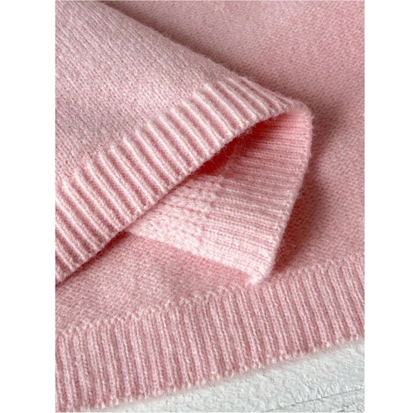 Pink Wrap Tie Side Cardigan Long Sleeve V-Neck - Picture 7 of 9